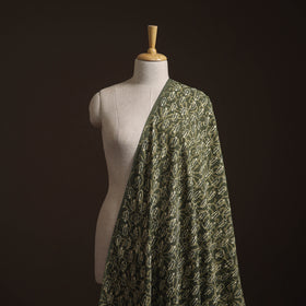 Green - Bagru Dabu Hand Block Print Natural Dyed Cotton Fabric 62