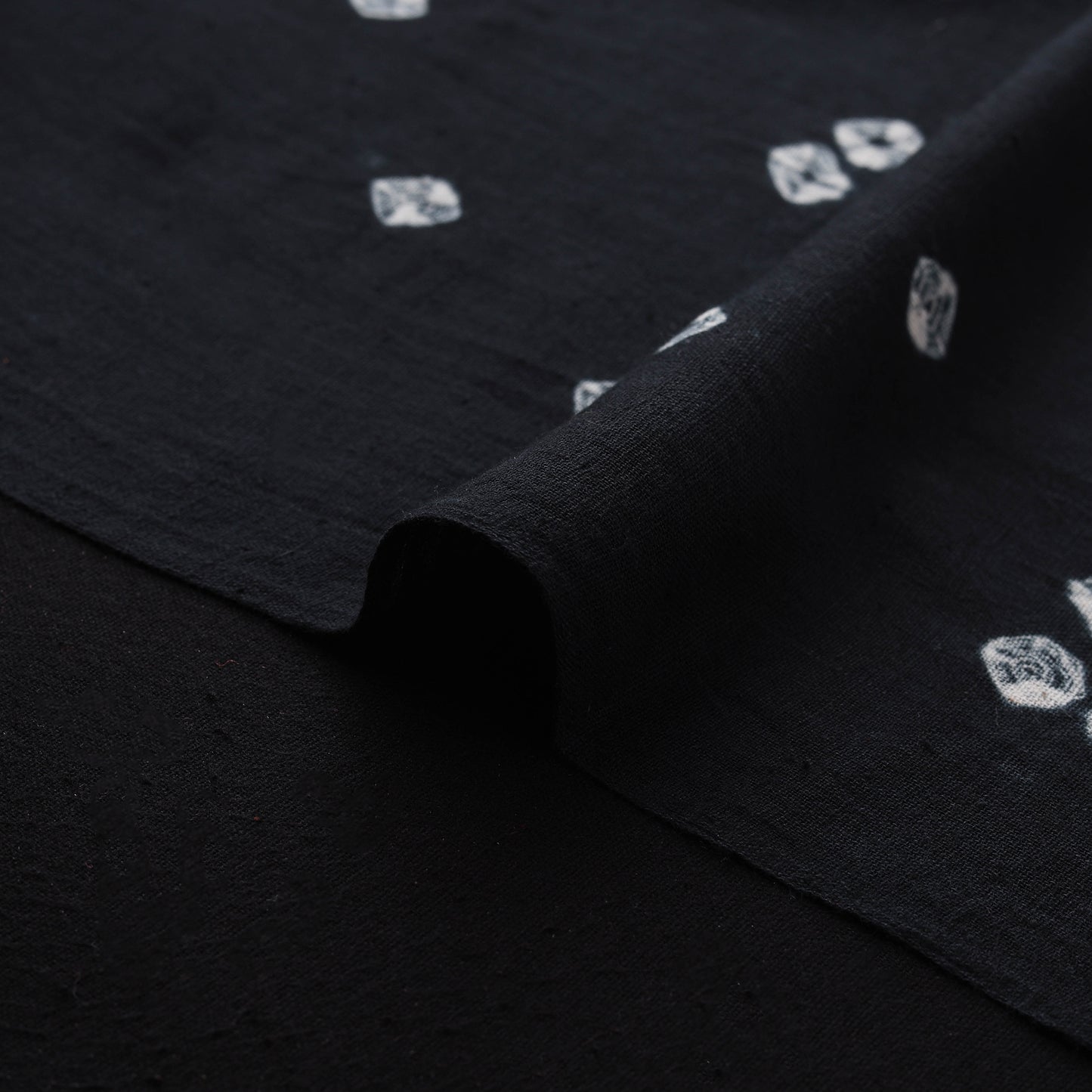 Kutch Organic Kala Cotton Pure Handwoven Bandhani Fabric 23