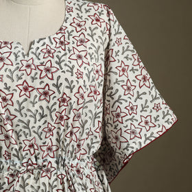 Sanganeri Block Print Cotton Kaftan (Short)