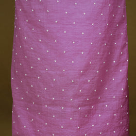 Purple - 2pc mul chanderi unstitched chikankari dress