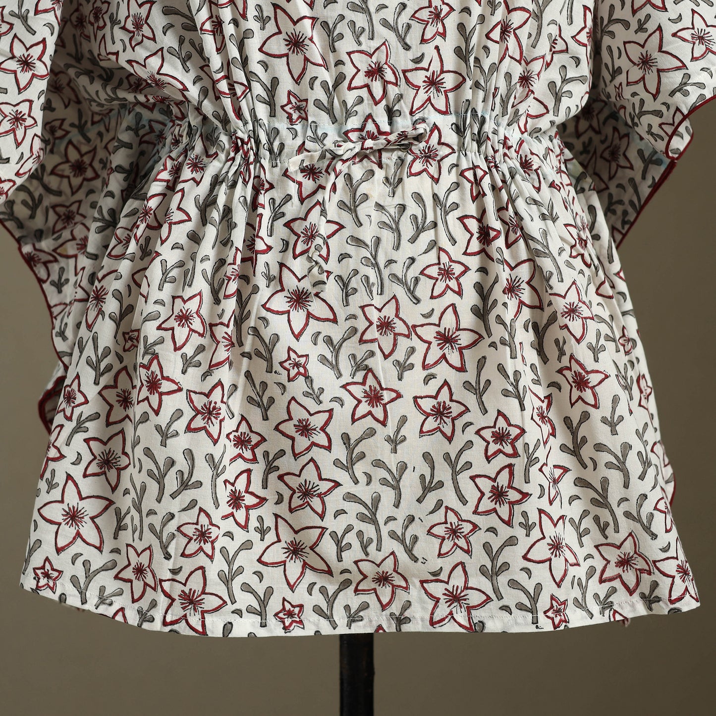 Sanganeri Block Print Cotton Kaftan (Short)