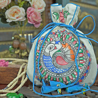 handpainted potli bag