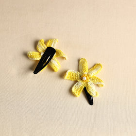  Handmade Crochet Tik-Tak Hair Clip (set of 2) 