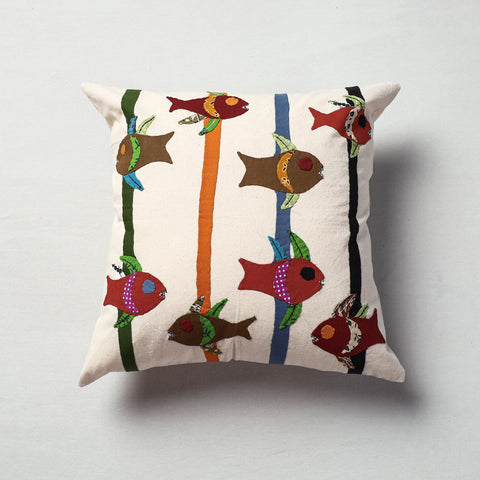 Applique Work Cushion Cover