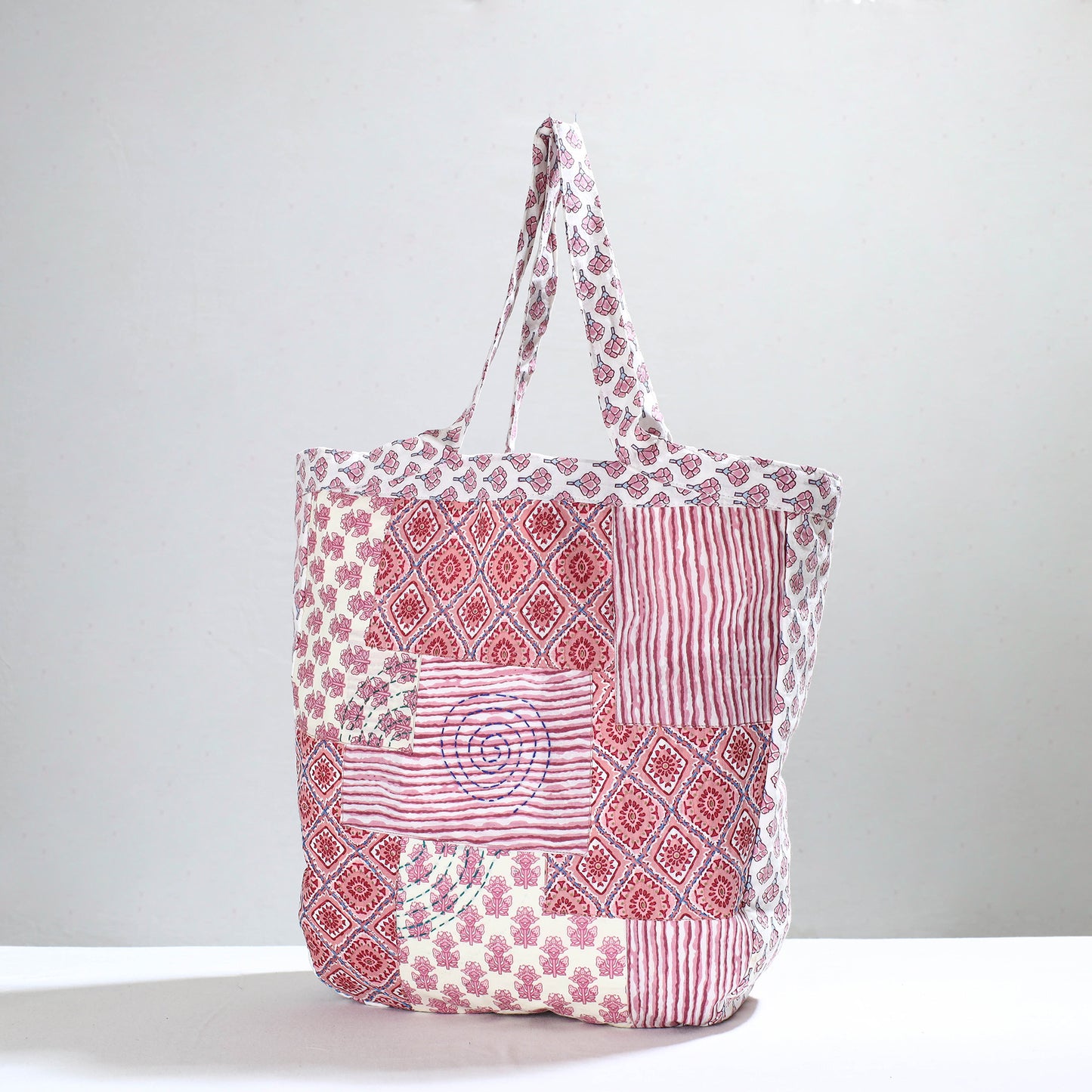 patchwork tote bag