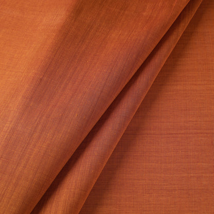 Orange - Mangalagiri Plain Handloom Cotton Fabric