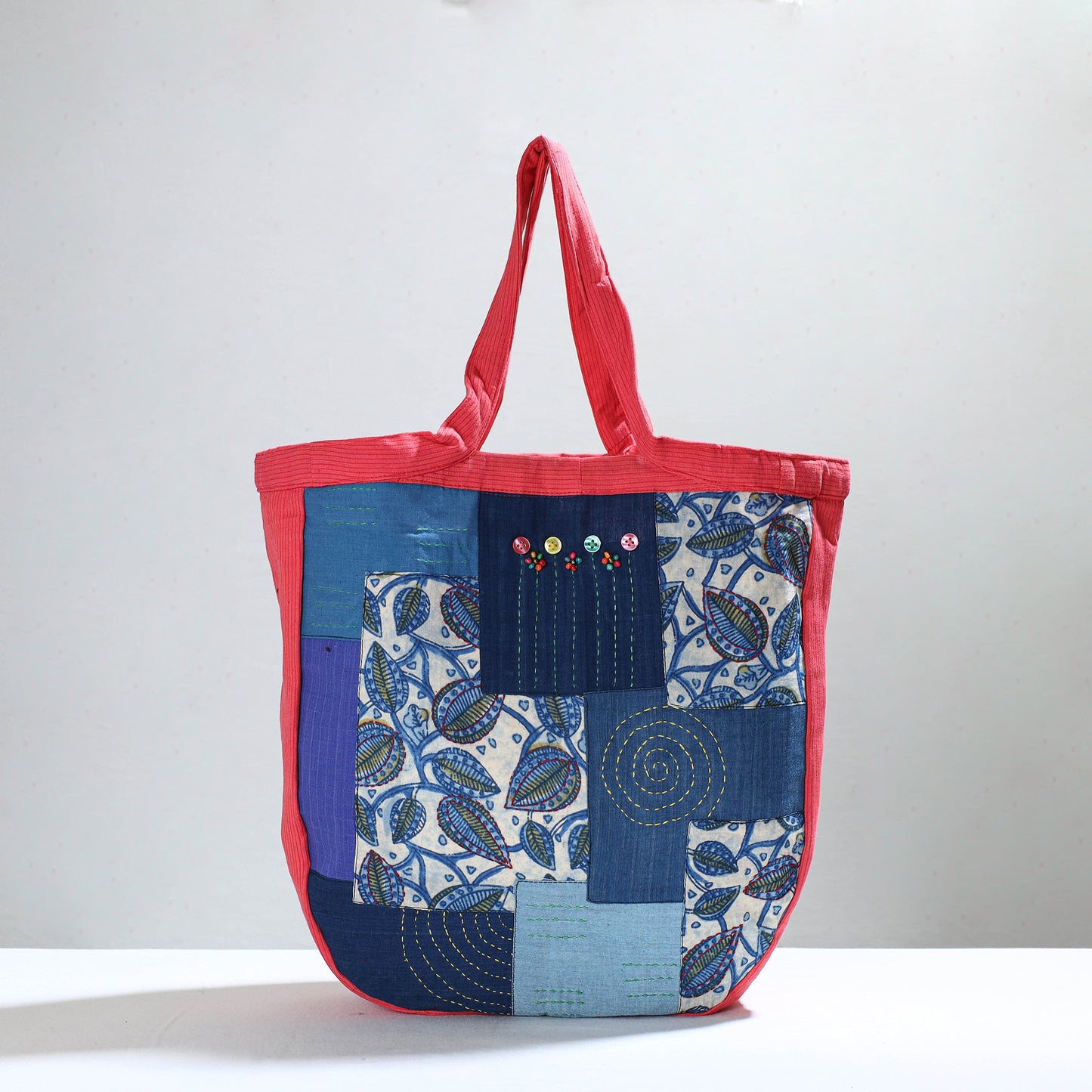 patchwork tote bag