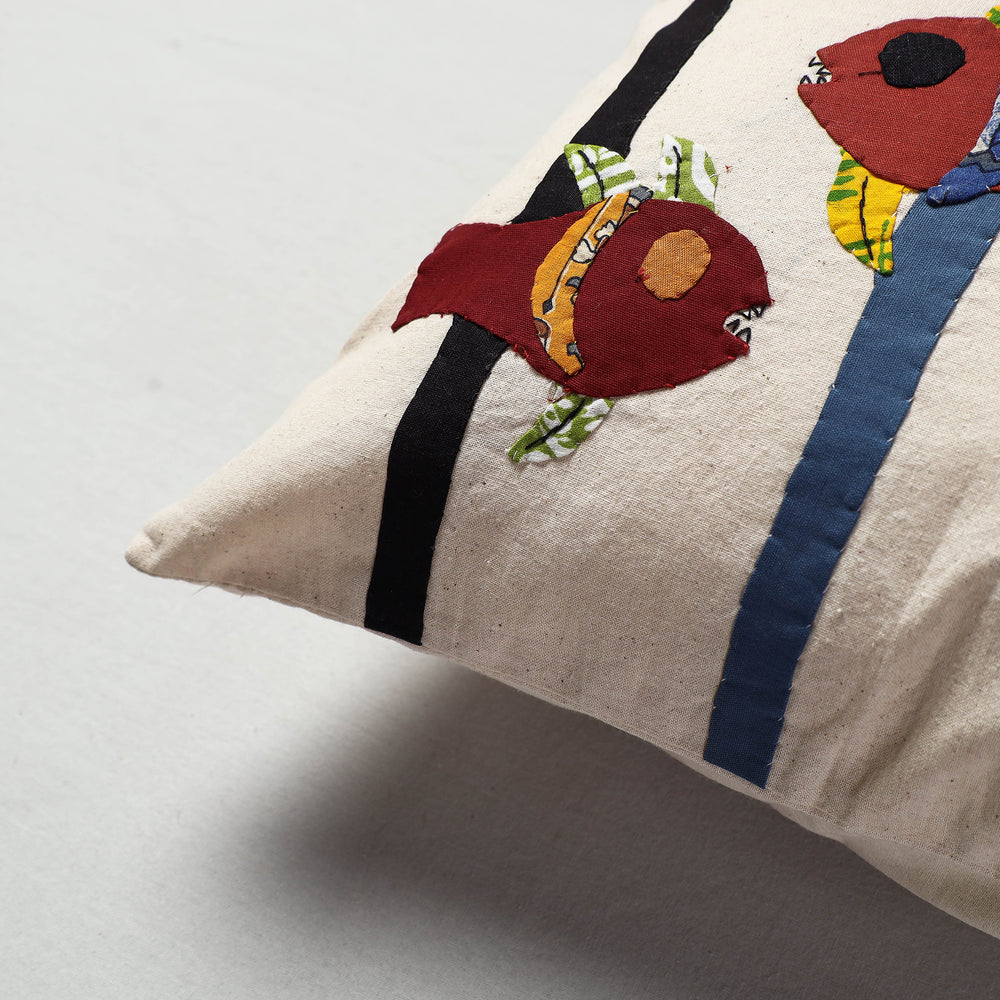 Applique Work Cushion Cover