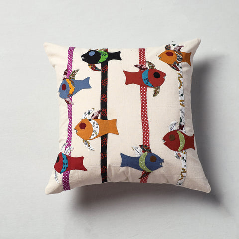 Applique Work Cushion Cover