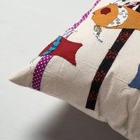 Applique Work Cushion Cover