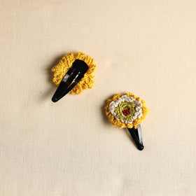  Handmade Crochet Tik-Tak Hair Clip (set of 2) 