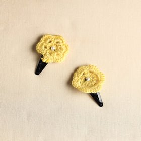  Handmade Crochet Tik-Tak Hair Clip (set of 2) 