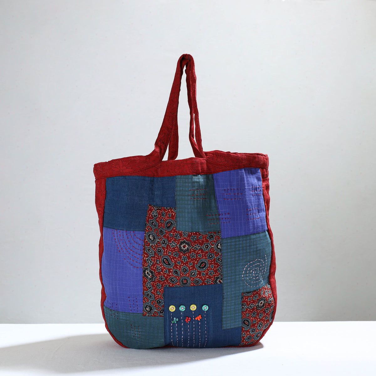 patchwork tote bag