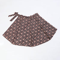 Block Print Cotton Wrap Around Ajrakh Skirt 17