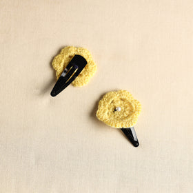  Handmade Crochet Tik-Tak Hair Clip (set of 2) 