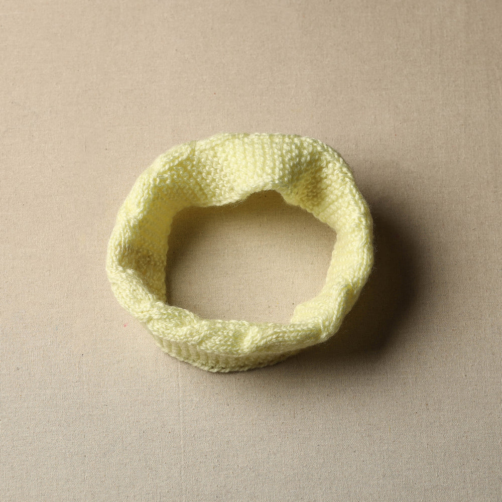 Yellow - Kumaun Hand Knitted Woolen Warm Headband 19