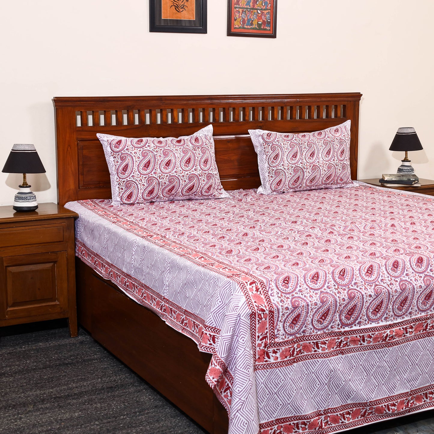 Sanganeri Double Bed Cover