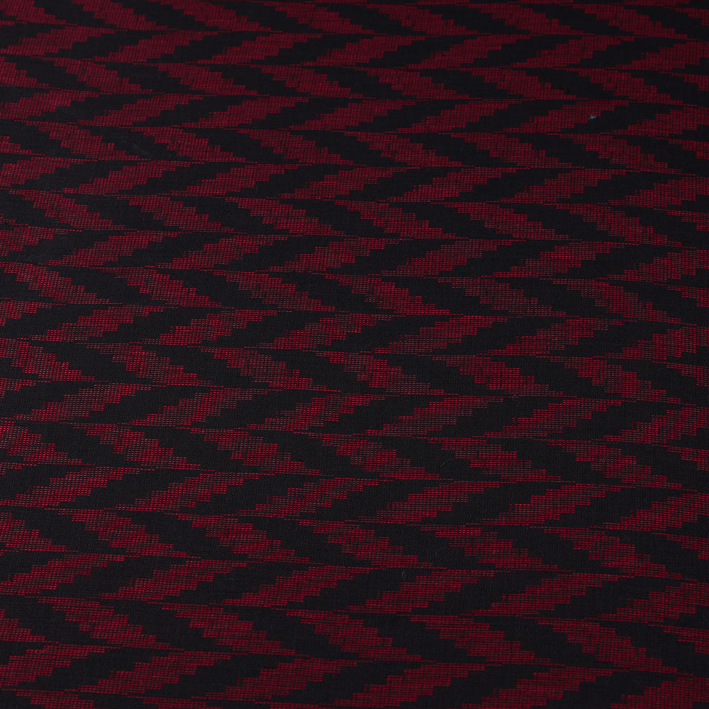 Maroon - Jacquard Prewashed Cotton Fabric 02