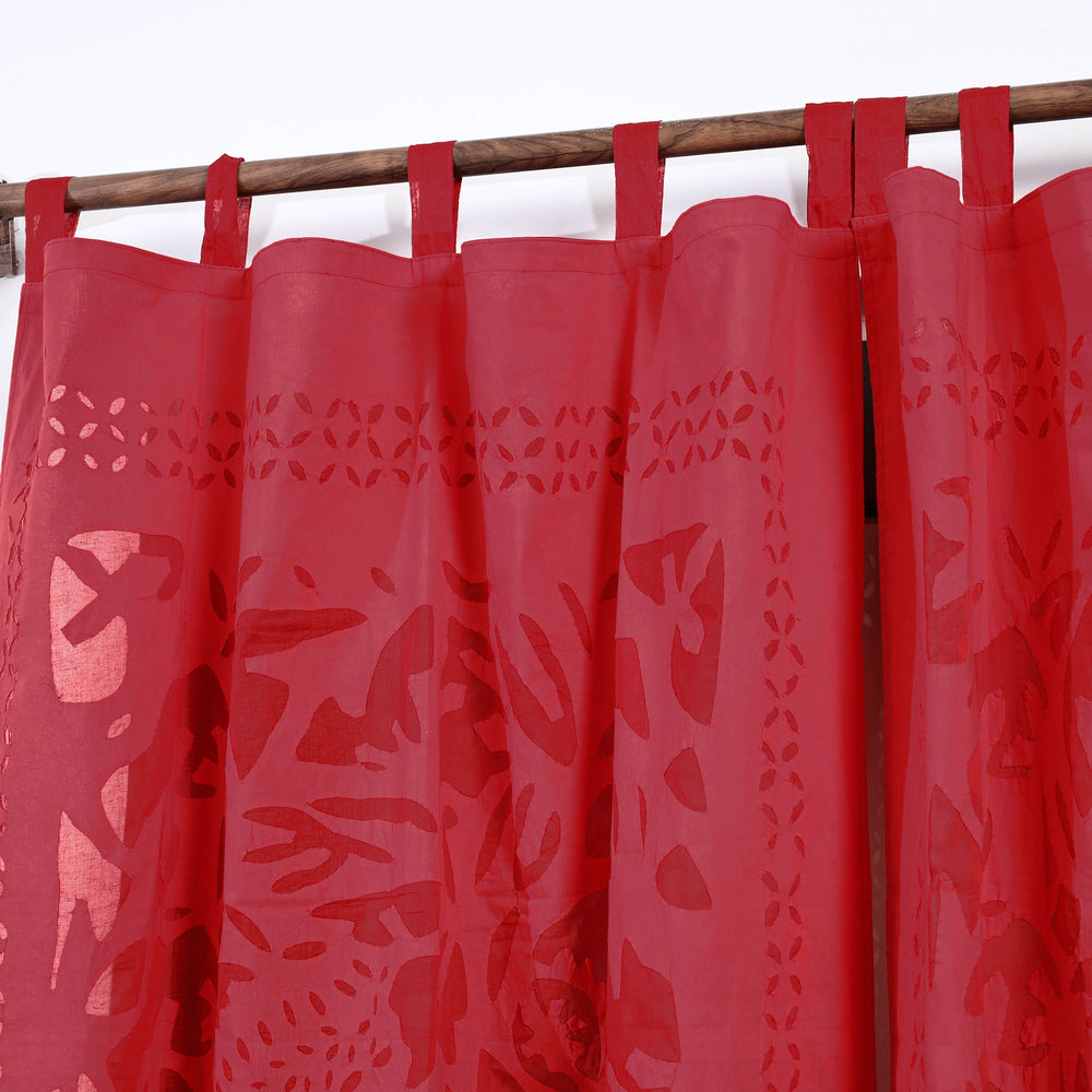 Applique Cutwork Door Curtain