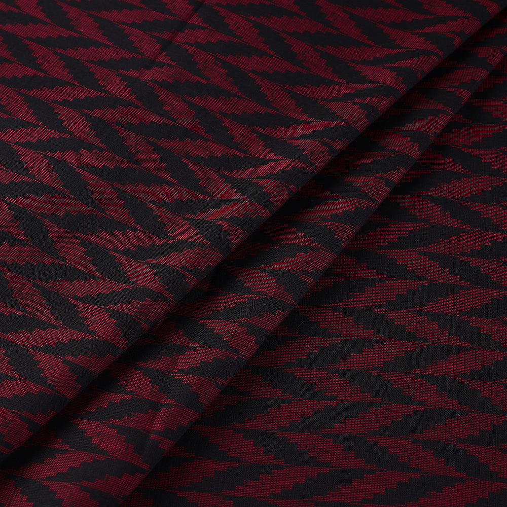 Maroon - Jacquard Prewashed Cotton Fabric 02