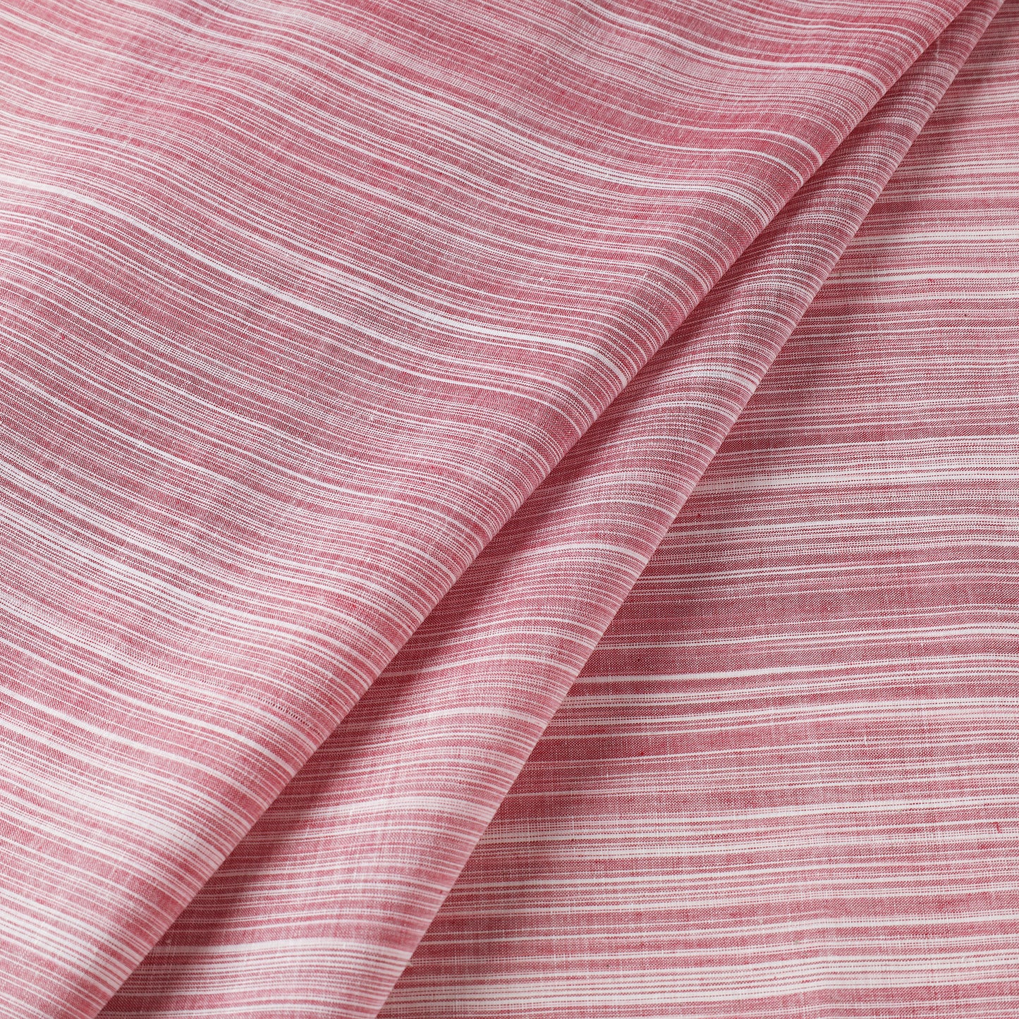 Pink - Mangalagiri Plain Handloom Cotton Fabric