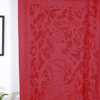 Applique Cutwork Door Curtain