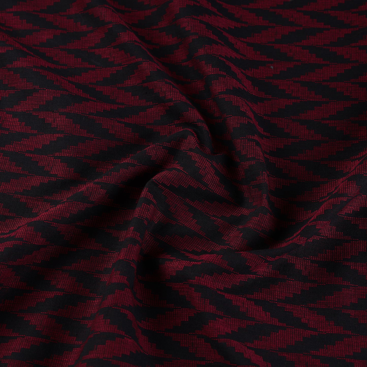 Maroon - Jacquard Prewashed Cotton Fabric 02