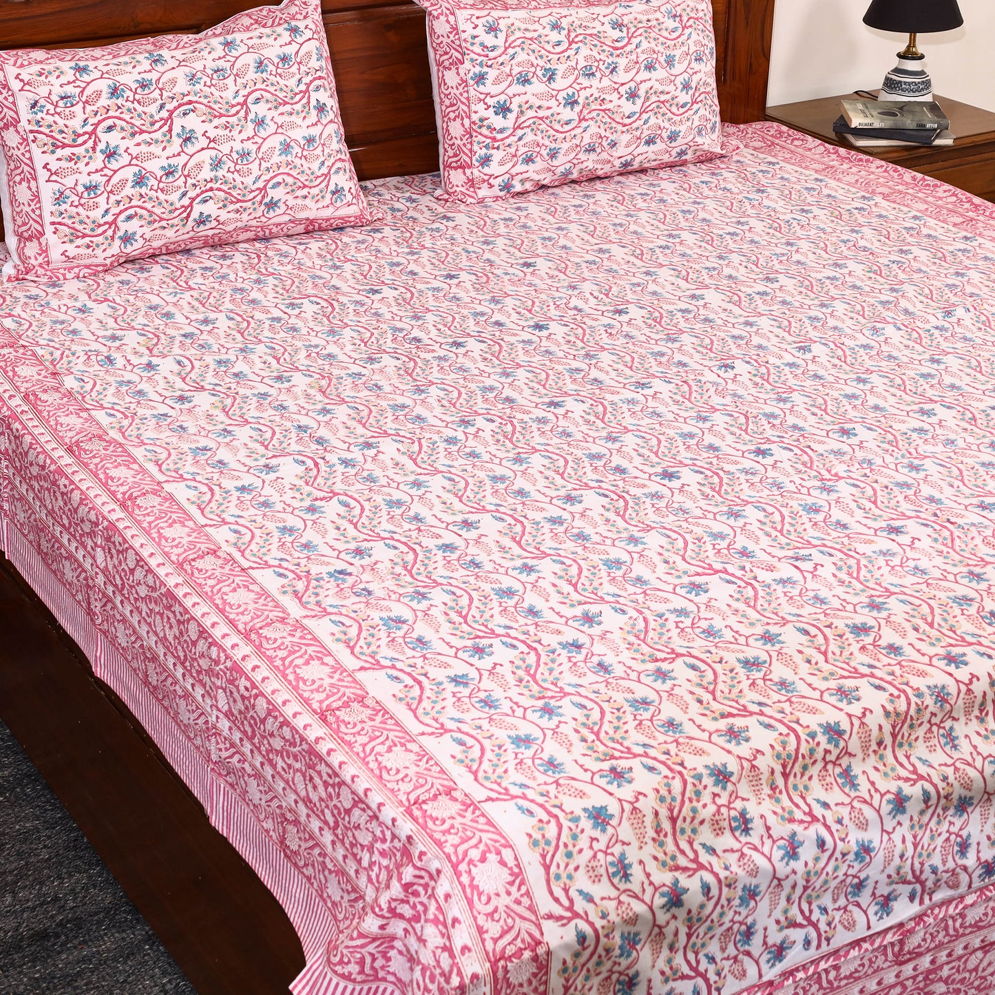 Sanganeri Double Bed Cover