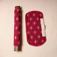 Bengal Kantha Work Handmade Fridge Handle Cover (Set of 2) 33