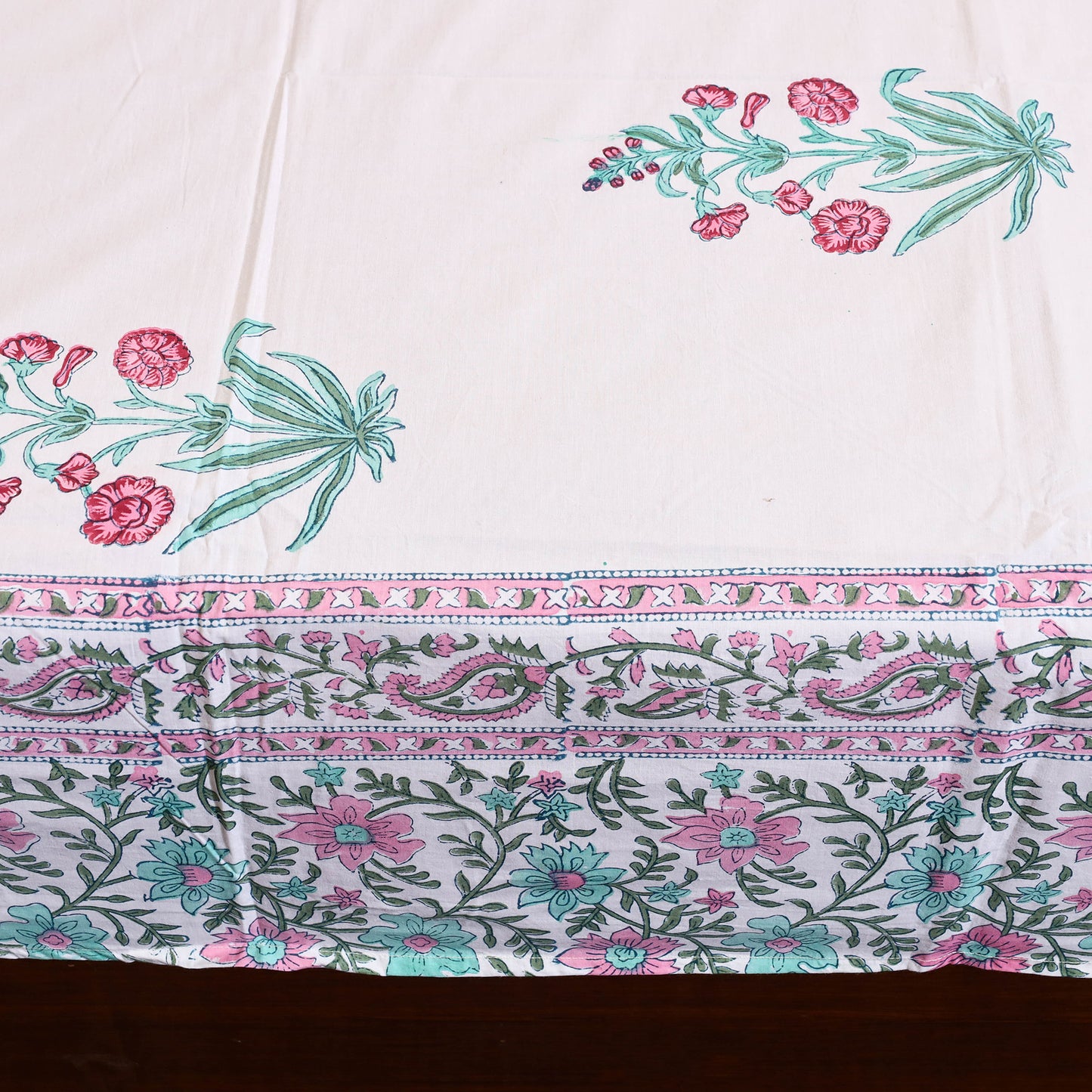 Sanganeri Double Bed Cover