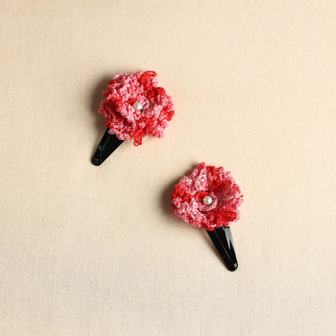  Handmade Crochet Tik-Tak Hair Clip (set of 2) 