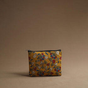 Yellow - handmade cotton multipurpose utility pouches (set