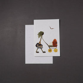 Flower Art Handmade Paper Greeting Card 