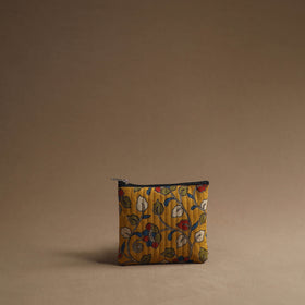 Yellow - handmade cotton multipurpose utility pouches (set