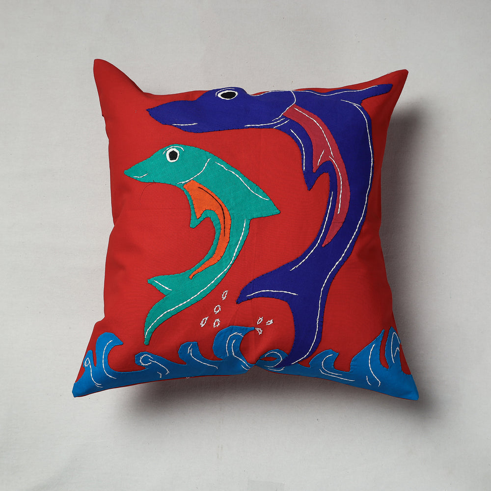 Applique Work Cushion Cover