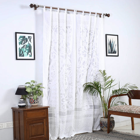 Applique Cutwork Door Curtain