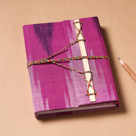 Fabric Cover Handmade Paper Notebook with Thread Lock
 