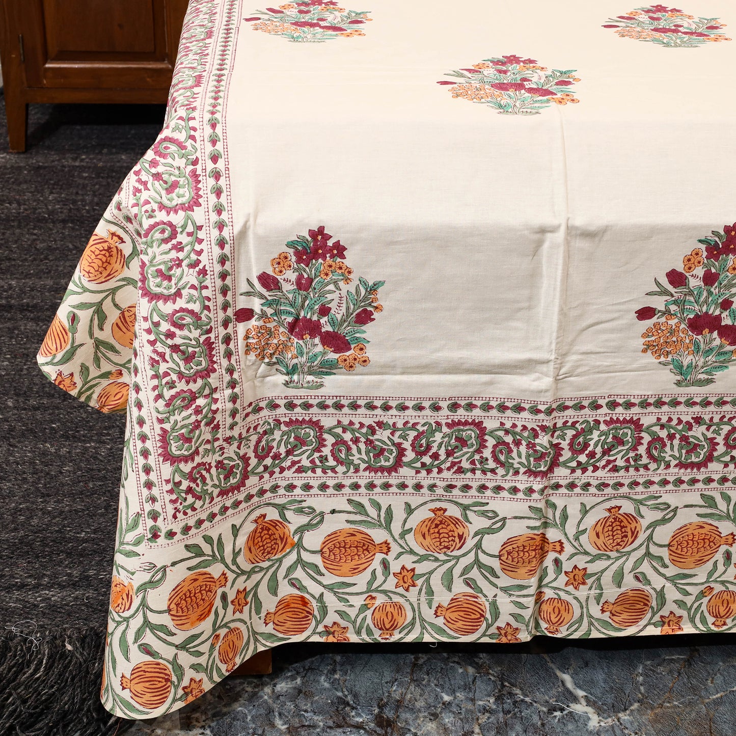 Sanganeri Double Bed Cover