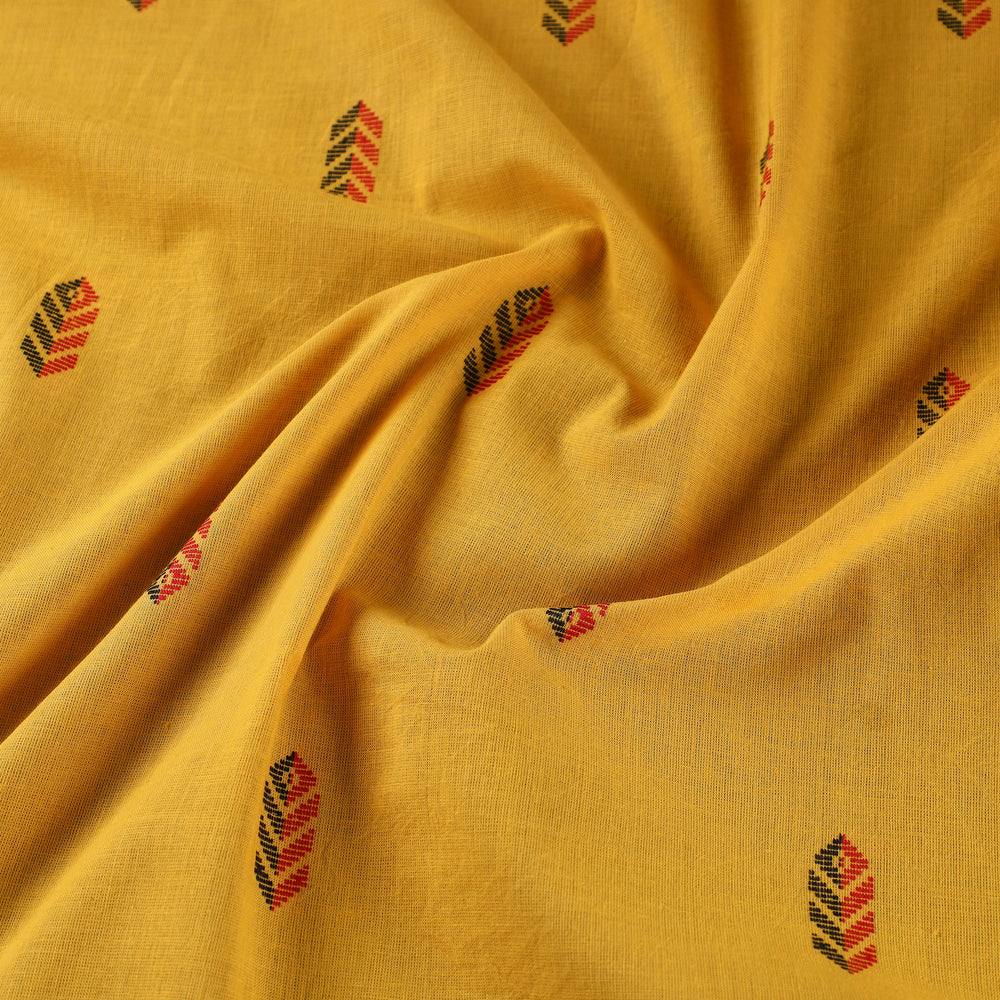 Yellow - Prewashed Cotton Jacquard Fabric 10