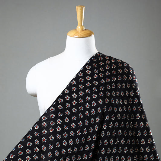 Ajrakh Hand Block Printed Modal Silk Precut Fabric (3 meter) 54