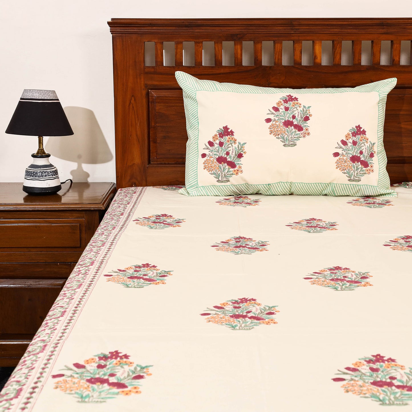 Sanganeri Double Bed Cover