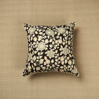 Black - Kalamkari Printed Cushion Cover 10