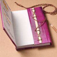 Fabric Cover Handmade Paper Notebook with Thread Lock
 