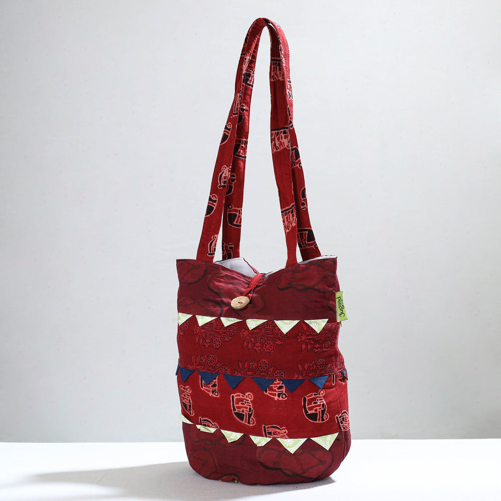 patchwork shoulder bag