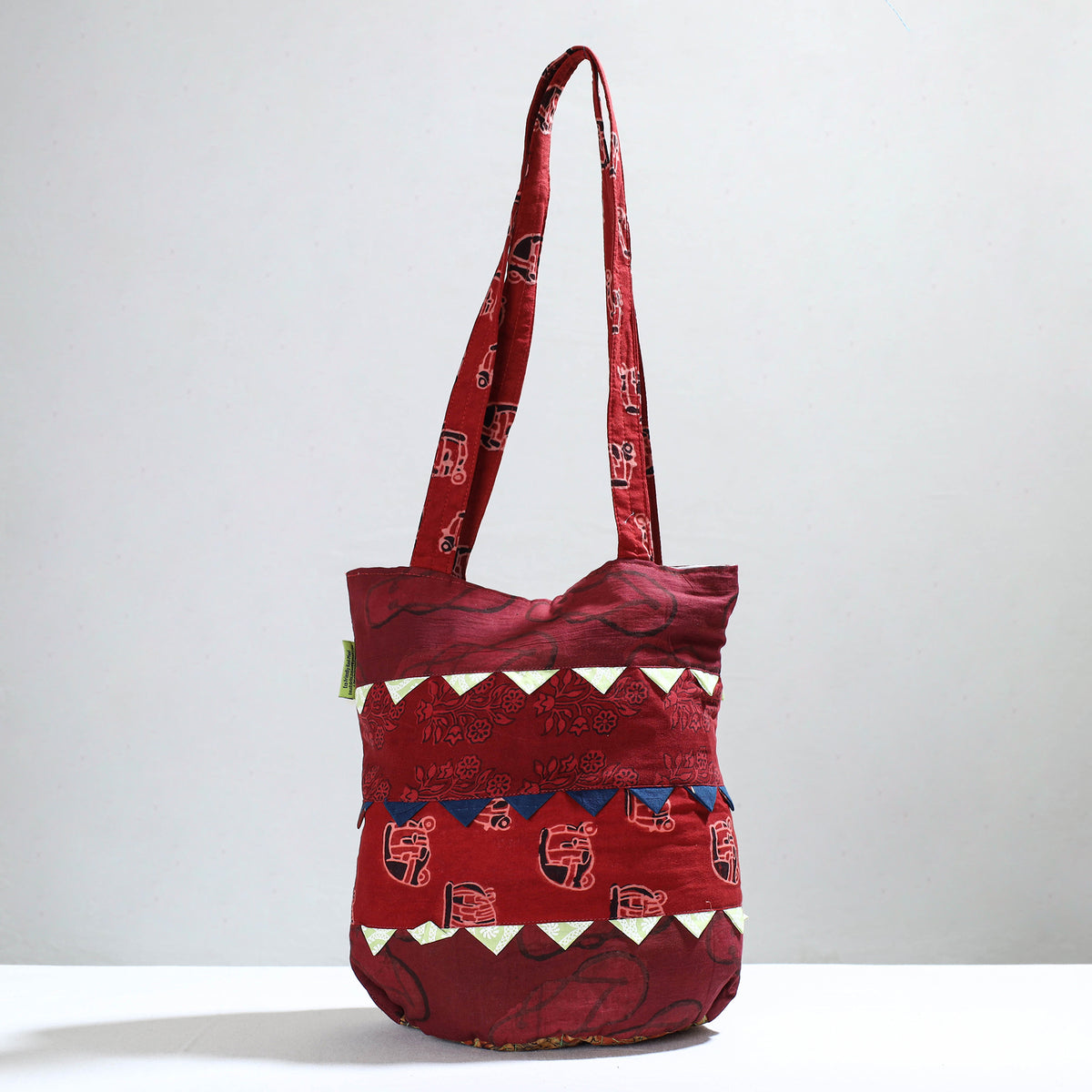 patchwork shoulder bag