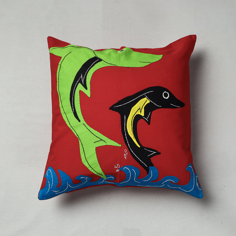 Applique Work Cushion Cover