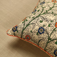 Off White - Kalamkari Printed Cushion Cover 12