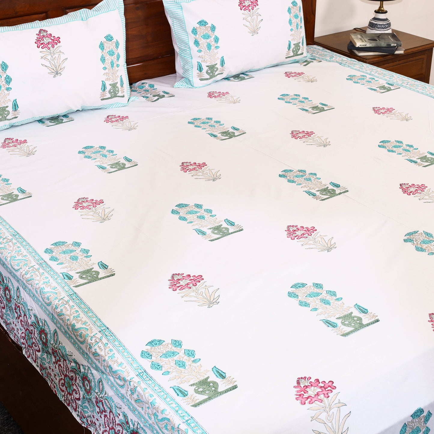 Sanganeri Double Bed Cover