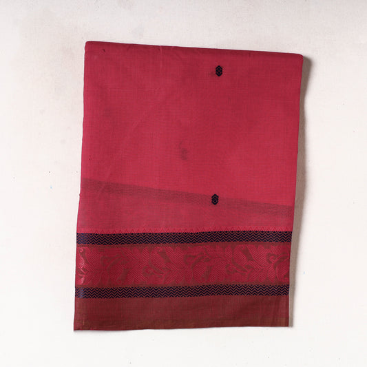 Pink - Kanchipuram Cotton Precut Fabric (1.65 Meter)