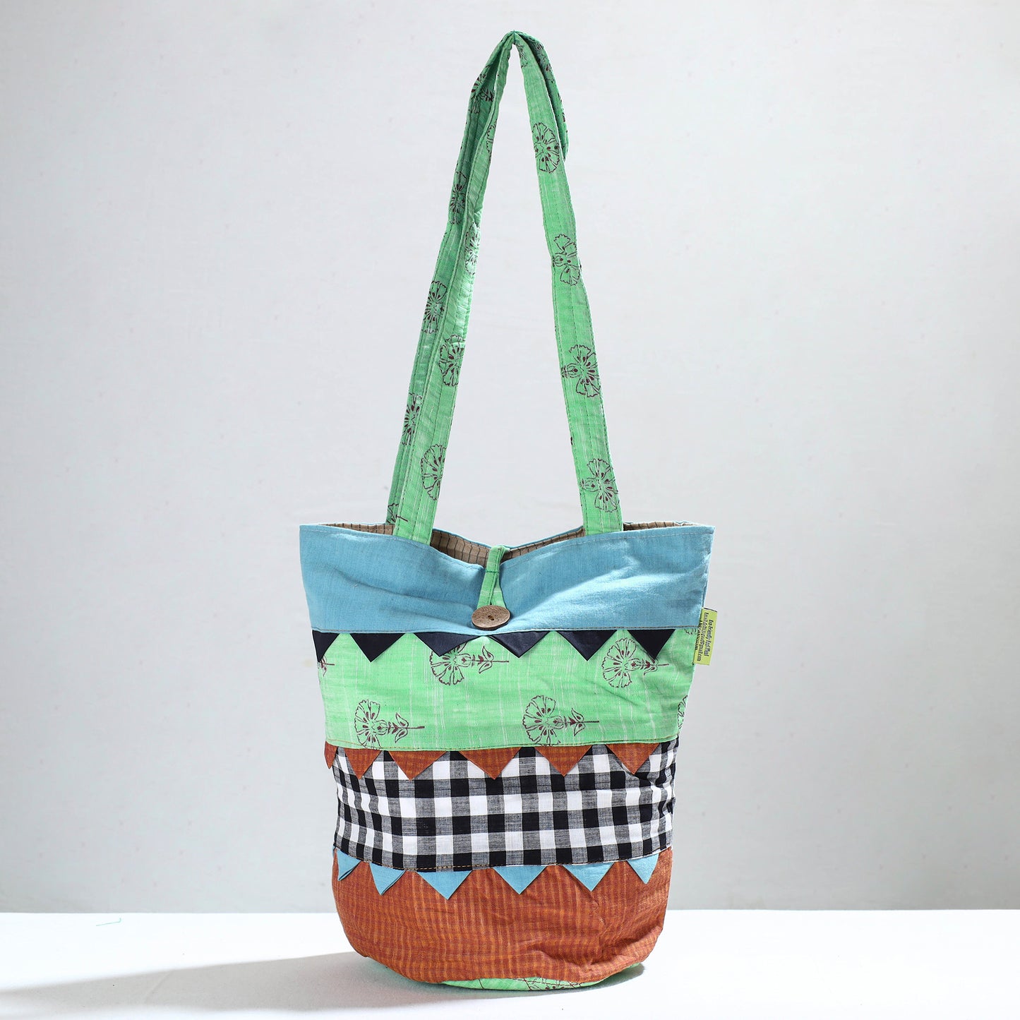 patchwork shoulder bag